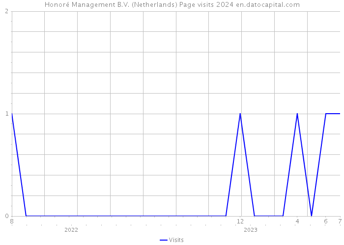 Honoré Management B.V. (Netherlands) Page visits 2024 