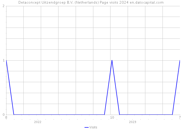 Detaconcept Uitzendgroep B.V. (Netherlands) Page visits 2024 