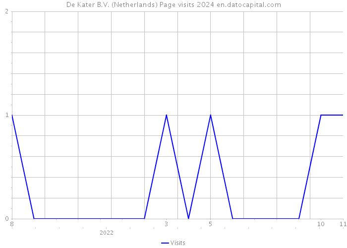 De Kater B.V. (Netherlands) Page visits 2024 