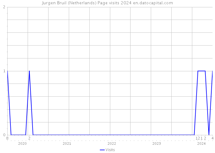 Jurgen Bruil (Netherlands) Page visits 2024 