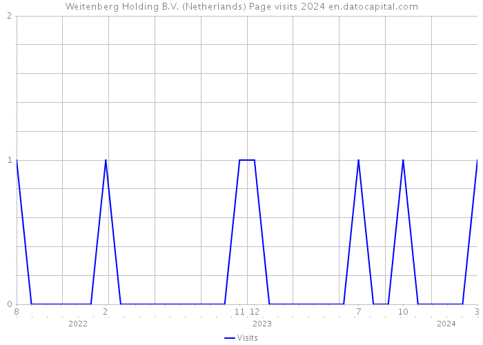 Weitenberg Holding B.V. (Netherlands) Page visits 2024 