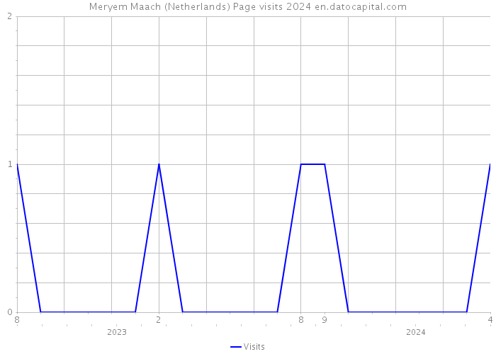 Meryem Maach (Netherlands) Page visits 2024 
