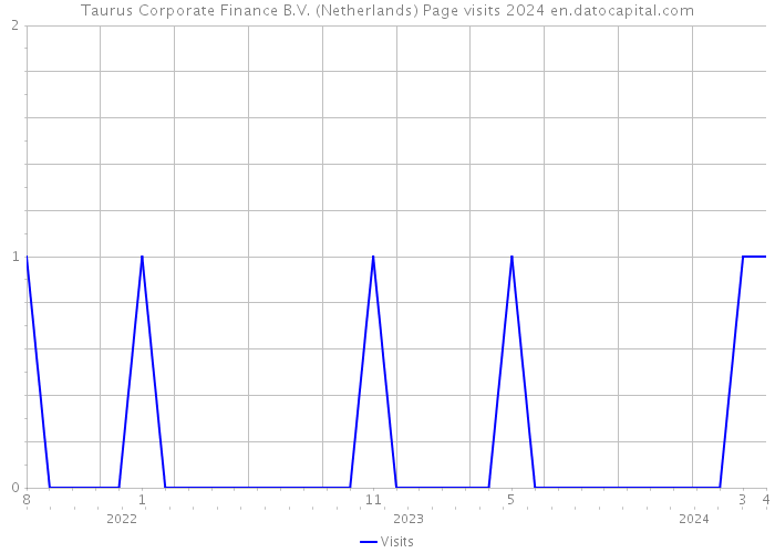 Taurus Corporate Finance B.V. (Netherlands) Page visits 2024 