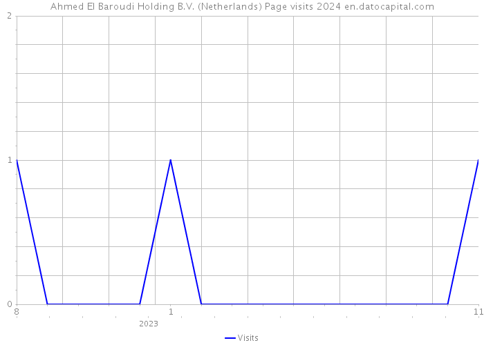 Ahmed El Baroudi Holding B.V. (Netherlands) Page visits 2024 