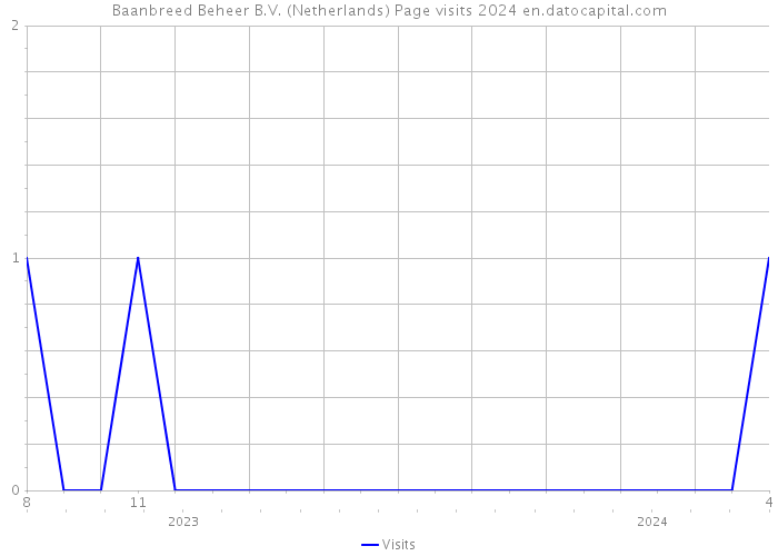 Baanbreed Beheer B.V. (Netherlands) Page visits 2024 