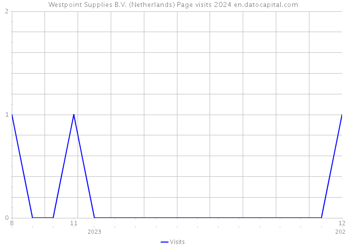 Westpoint Supplies B.V. (Netherlands) Page visits 2024 