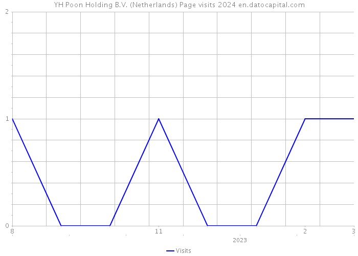 YH Poon Holding B.V. (Netherlands) Page visits 2024 