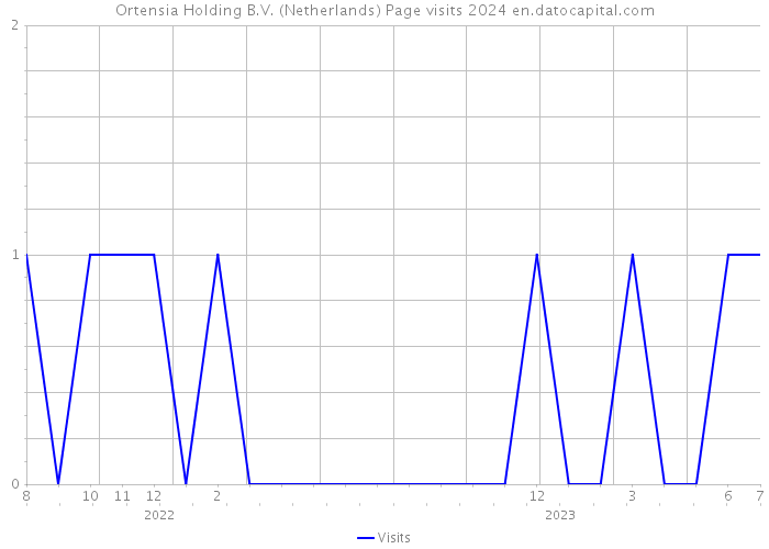 Ortensia Holding B.V. (Netherlands) Page visits 2024 