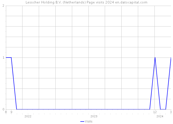 Lesscher Holding B.V. (Netherlands) Page visits 2024 