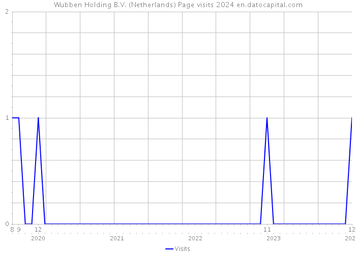 Wubben Holding B.V. (Netherlands) Page visits 2024 
