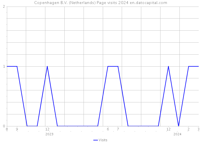 Copenhagen B.V. (Netherlands) Page visits 2024 