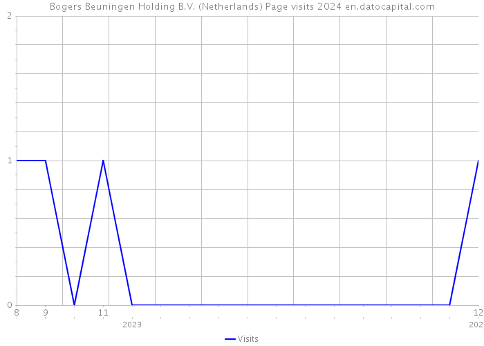 Bogers Beuningen Holding B.V. (Netherlands) Page visits 2024 
