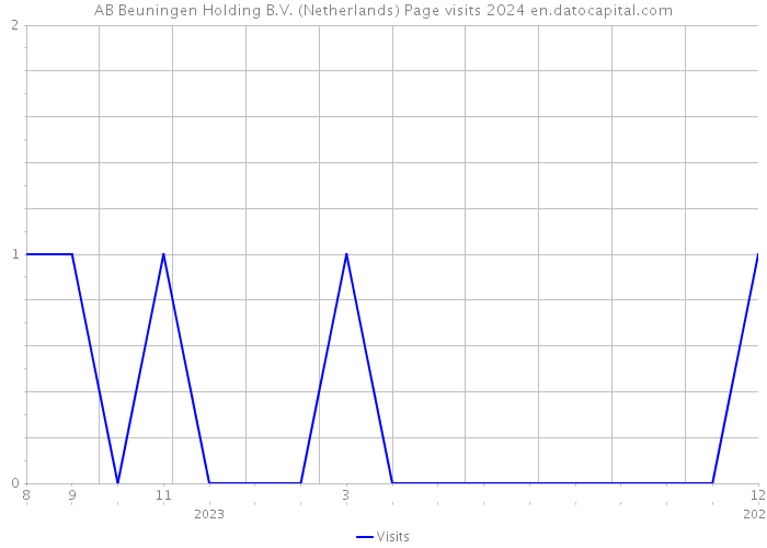 AB Beuningen Holding B.V. (Netherlands) Page visits 2024 