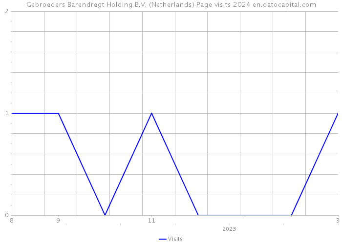 Gebroeders Barendregt Holding B.V. (Netherlands) Page visits 2024 