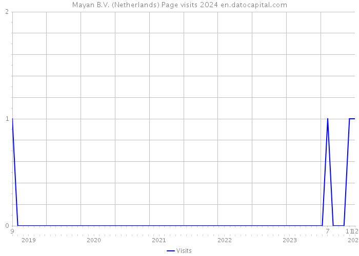 Mayan B.V. (Netherlands) Page visits 2024 
