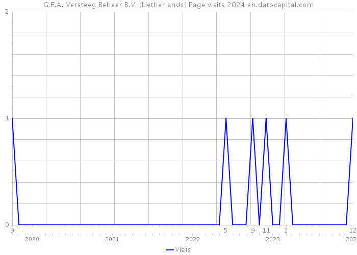 G.E.A. Versteeg Beheer B.V. (Netherlands) Page visits 2024 