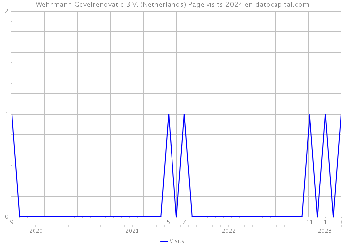 Wehrmann Gevelrenovatie B.V. (Netherlands) Page visits 2024 