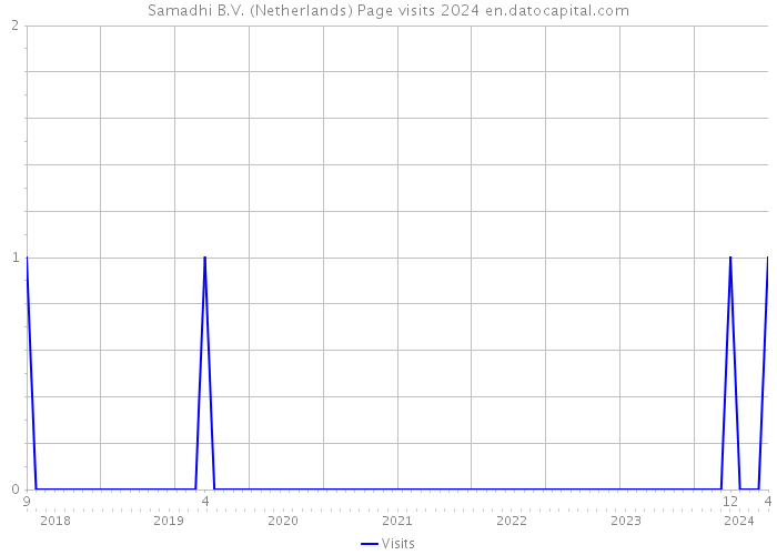 Samadhi B.V. (Netherlands) Page visits 2024 