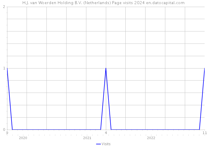 H.J. van Woerden Holding B.V. (Netherlands) Page visits 2024 