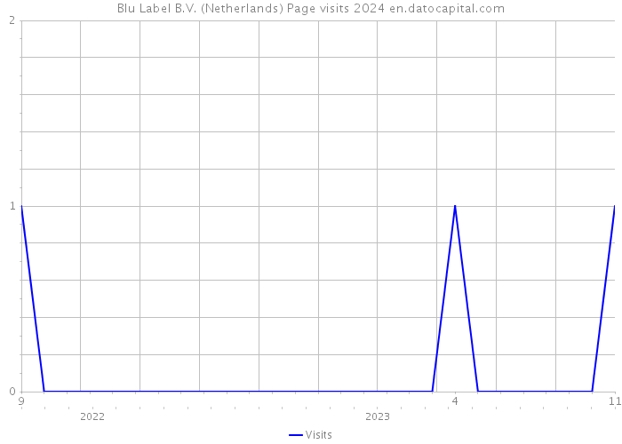 Blu Label B.V. (Netherlands) Page visits 2024 