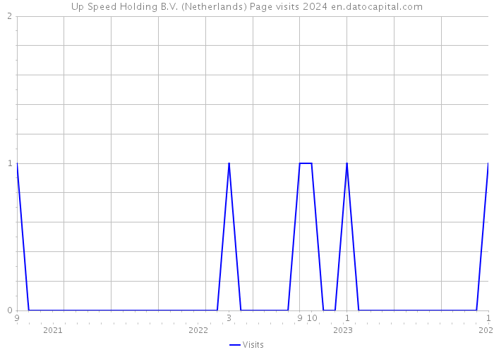 Up Speed Holding B.V. (Netherlands) Page visits 2024 