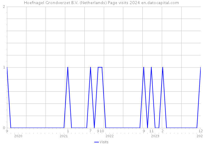 Hoefnagel Grondverzet B.V. (Netherlands) Page visits 2024 