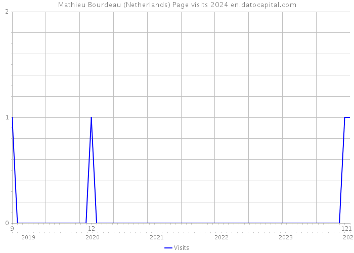 Mathieu Bourdeau (Netherlands) Page visits 2024 