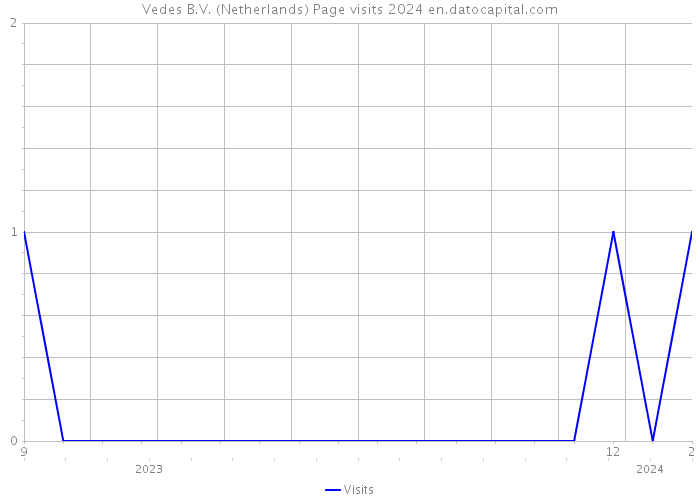Vedes B.V. (Netherlands) Page visits 2024 