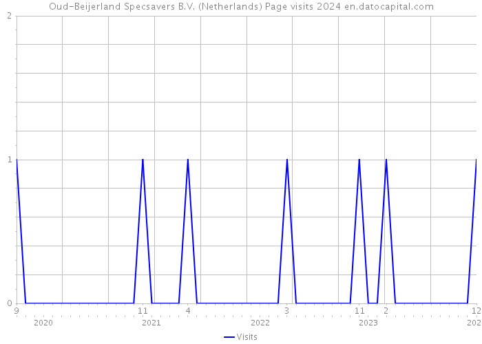 Oud-Beijerland Specsavers B.V. (Netherlands) Page visits 2024 