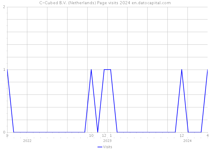 C-Cubed B.V. (Netherlands) Page visits 2024 