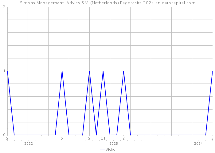 Simons Management-Advies B.V. (Netherlands) Page visits 2024 