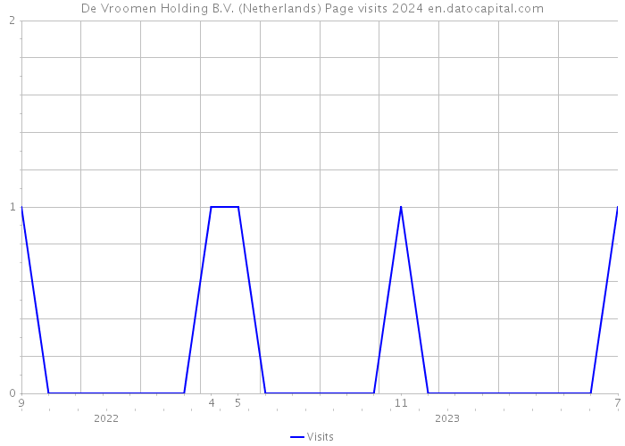 De Vroomen Holding B.V. (Netherlands) Page visits 2024 
