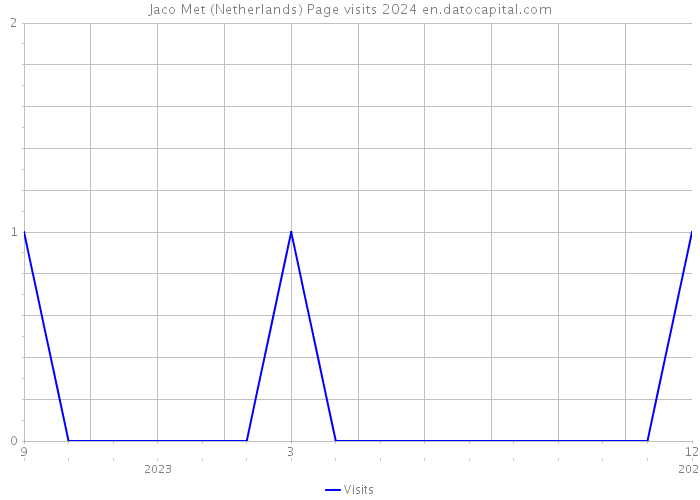 Jaco Met (Netherlands) Page visits 2024 