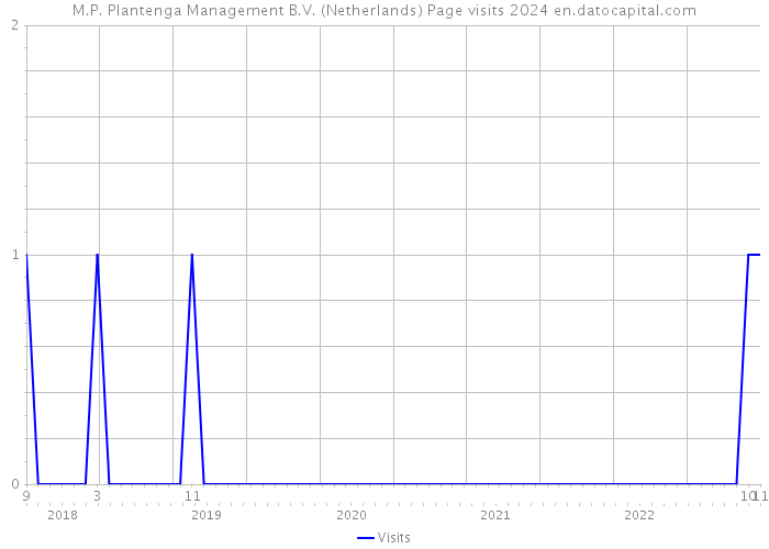 M.P. Plantenga Management B.V. (Netherlands) Page visits 2024 
