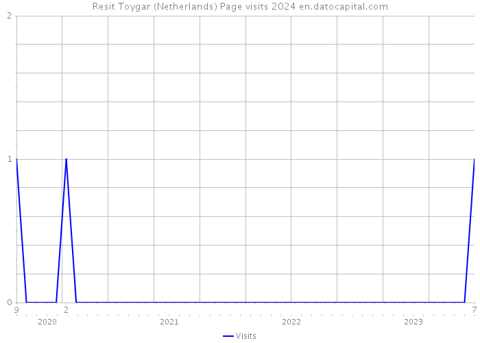Resit Toygar (Netherlands) Page visits 2024 