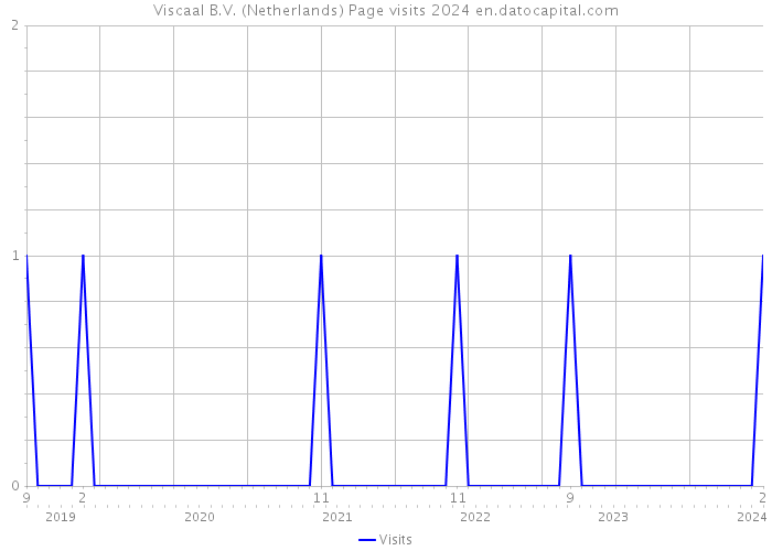 Viscaal B.V. (Netherlands) Page visits 2024 