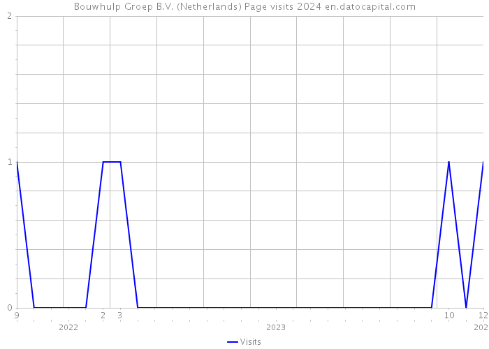 Bouwhulp Groep B.V. (Netherlands) Page visits 2024 