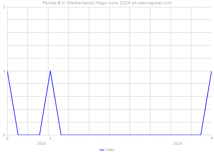 Paritas B.V. (Netherlands) Page visits 2024 