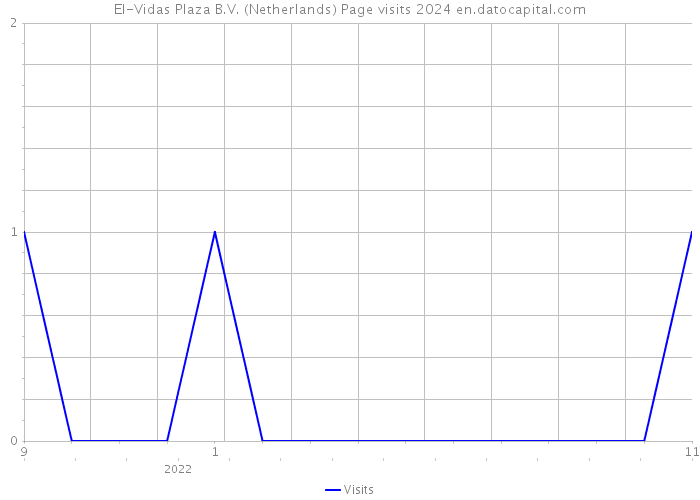 El-Vidas Plaza B.V. (Netherlands) Page visits 2024 