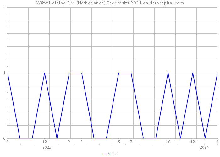 W@W Holding B.V. (Netherlands) Page visits 2024 