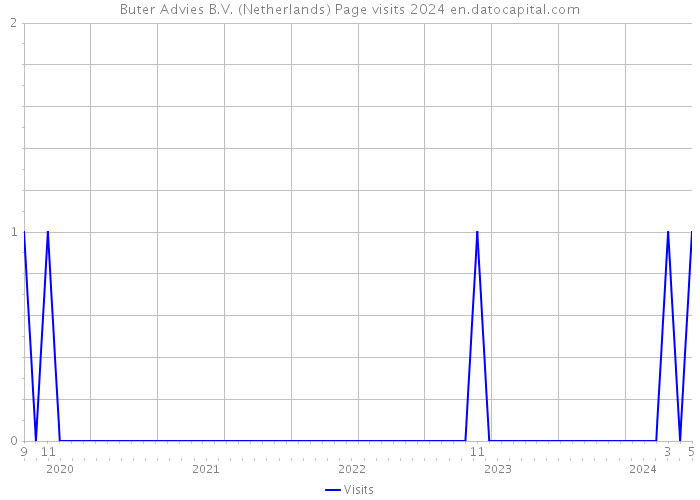 Buter Advies B.V. (Netherlands) Page visits 2024 