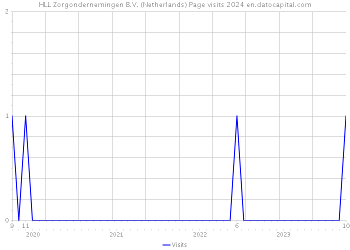 HLL Zorgondernemingen B.V. (Netherlands) Page visits 2024 