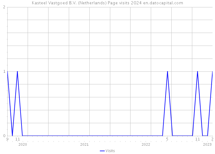 Kasteel Vastgoed B.V. (Netherlands) Page visits 2024 