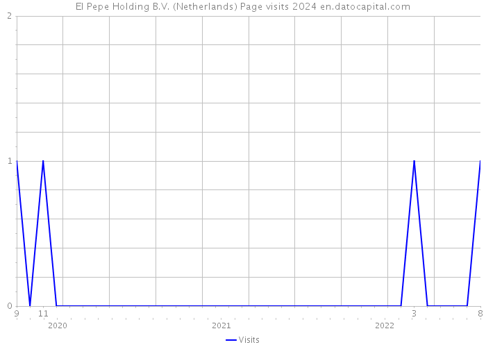 El Pepe Holding B.V. (Netherlands) Page visits 2024 