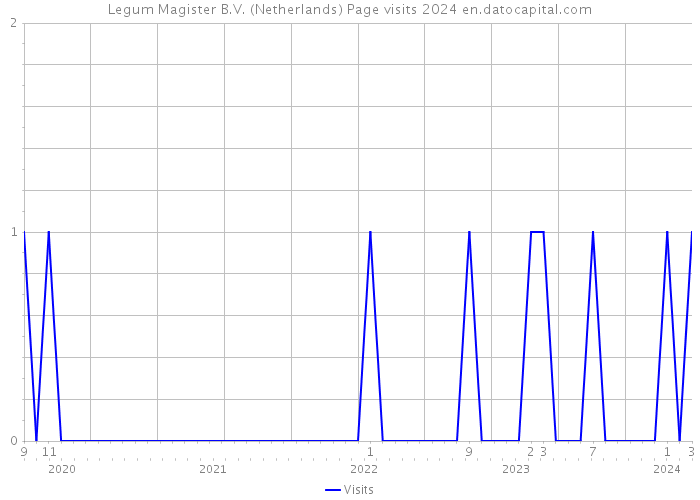 Legum Magister B.V. (Netherlands) Page visits 2024 