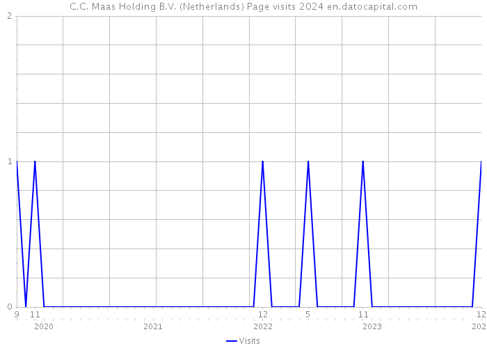 C.C. Maas Holding B.V. (Netherlands) Page visits 2024 
