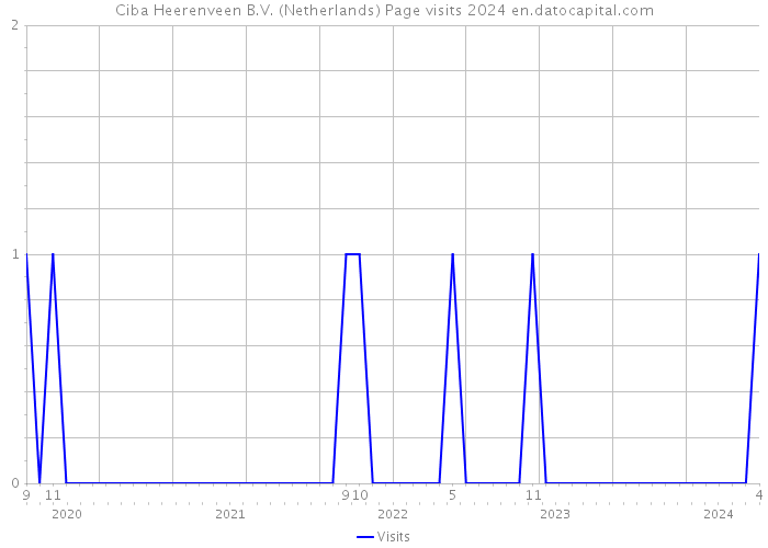 Ciba Heerenveen B.V. (Netherlands) Page visits 2024 