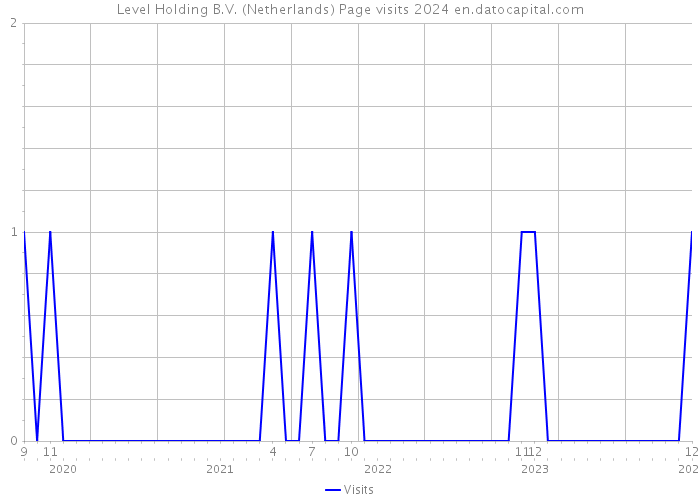 Level Holding B.V. (Netherlands) Page visits 2024 