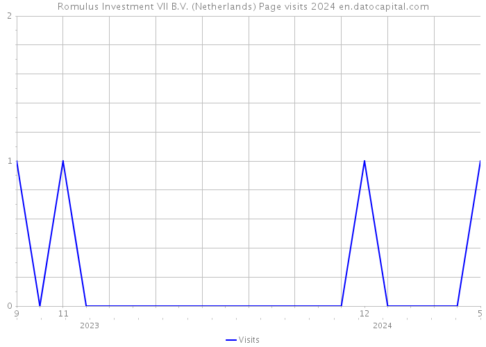 Romulus Investment VII B.V. (Netherlands) Page visits 2024 