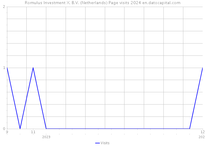 Romulus Investment X. B.V. (Netherlands) Page visits 2024 